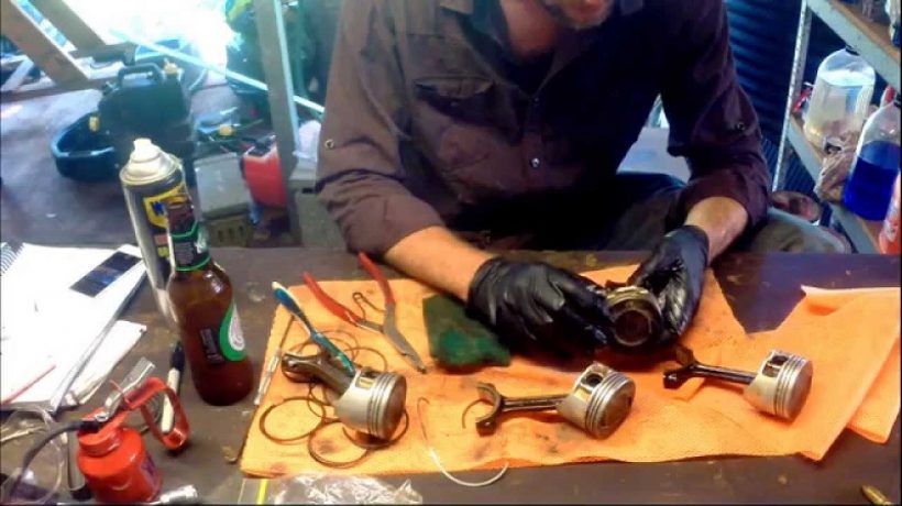 How to install piston rings 4 stroke on motorbike and car