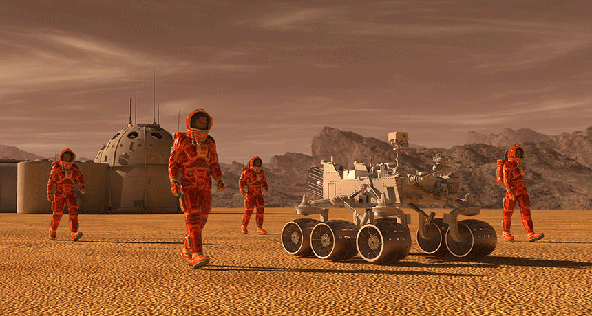 People in Mars