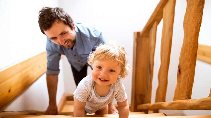Why babies love going up and down the stairs