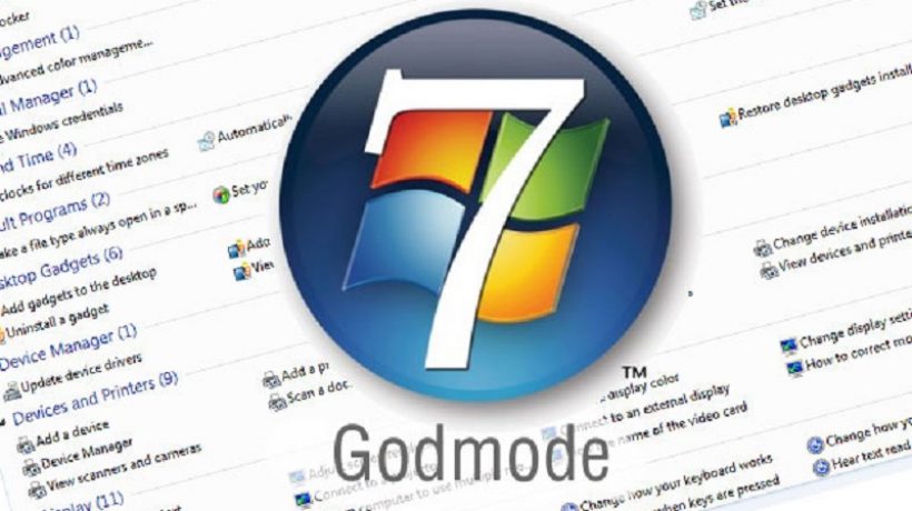 How to get god mode windows 7