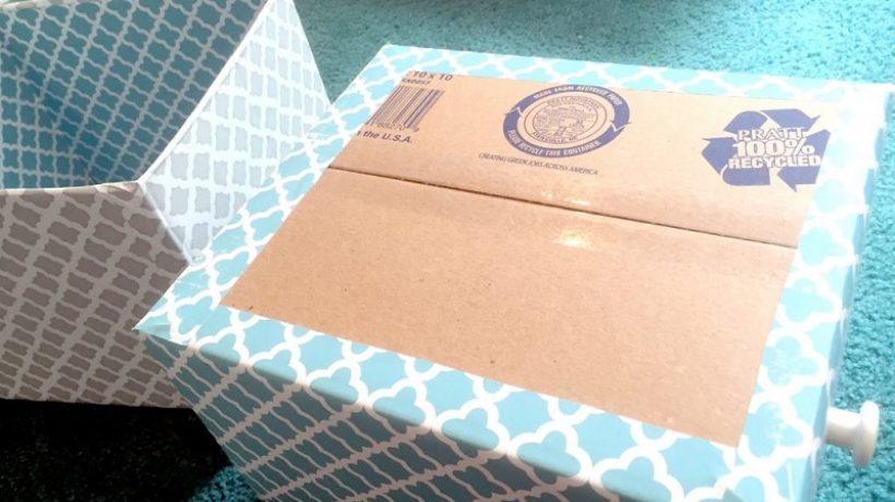 How to decorate cardboard box crafts