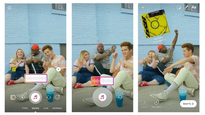 How to put music on Instagram story