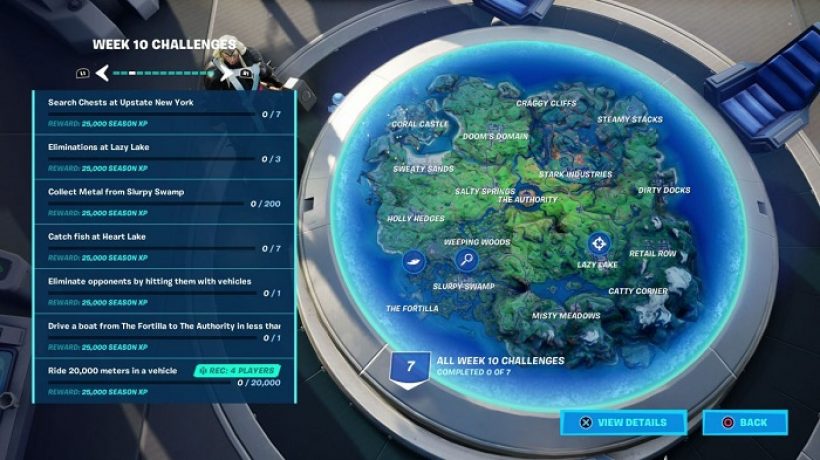 The week 10 challenges Fortnite season 7