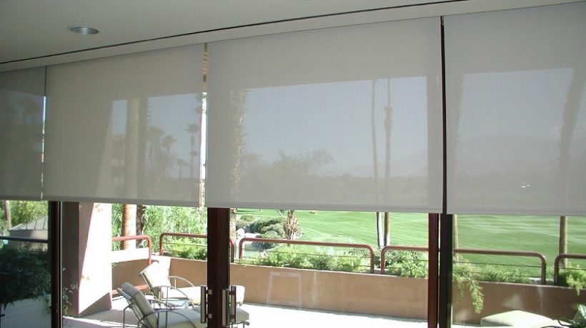 What type of outdoor blinds must you use?