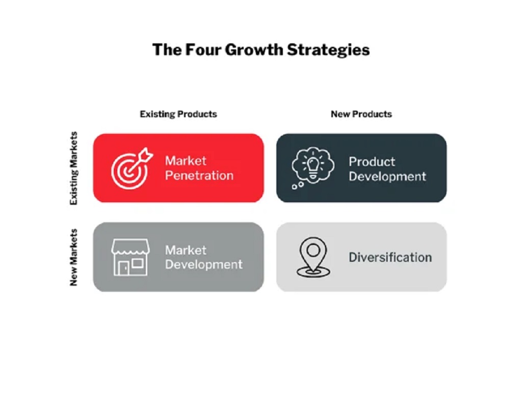 Which Four Growth Strategies are Important for a New Market and New Product