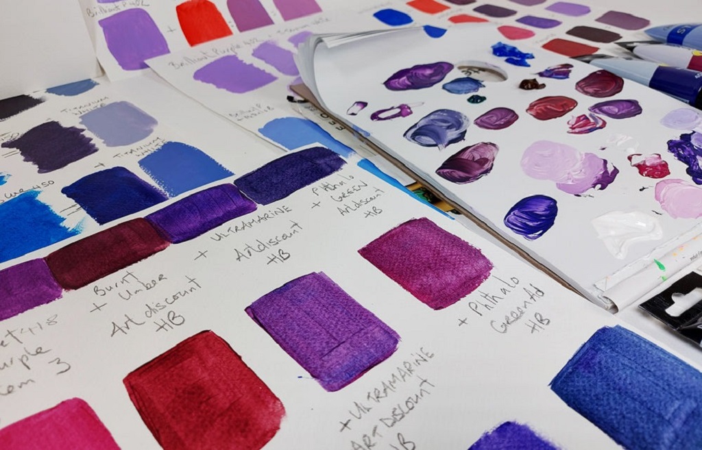 Can kids safely make purple paint at home