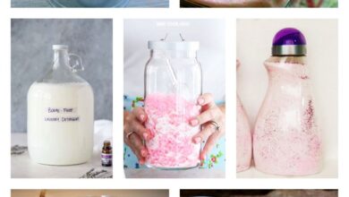 Homemade laundry detergent in a jar with natural ingredients, showing an eco-friendly and chemical-free cleaning solution