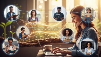 Authentic online community discussion driving niche growth