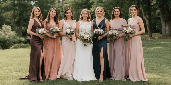 How to select bridesmaid dresses that match your wedding style perfectly. Explore tips on coordinating colors, fabrics, and silhouettes for a cohesive bridal party.