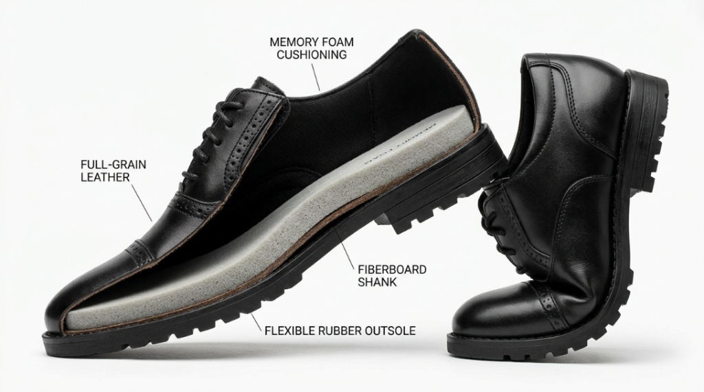 Young boy running on a dance floor wearing flexible leather wedding loafers.